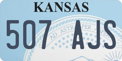 KS license plate 507AJS