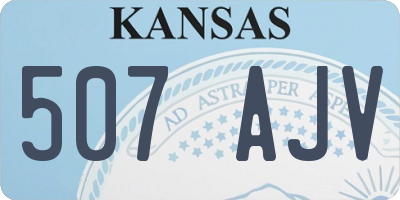 KS license plate 507AJV