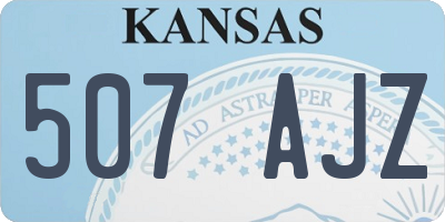 KS license plate 507AJZ