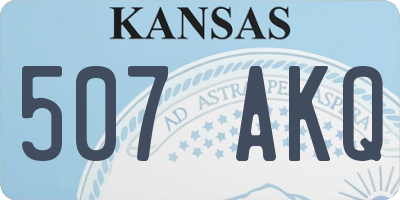 KS license plate 507AKQ