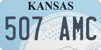 KS license plate 507AMC