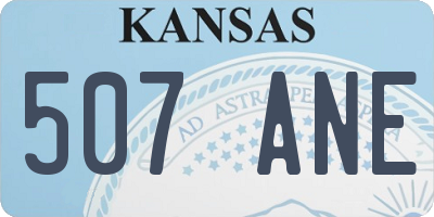 KS license plate 507ANE