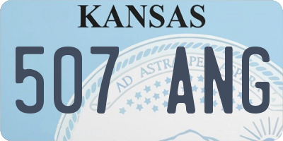 KS license plate 507ANG