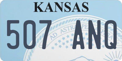 KS license plate 507ANQ