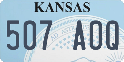 KS license plate 507AOQ