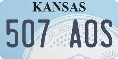KS license plate 507AOS