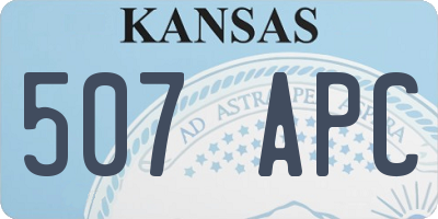 KS license plate 507APC