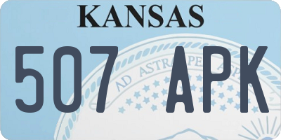 KS license plate 507APK