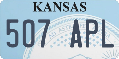 KS license plate 507APL