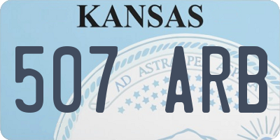 KS license plate 507ARB