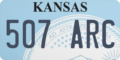KS license plate 507ARC