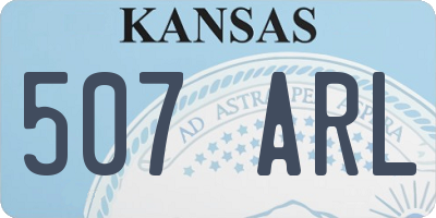 KS license plate 507ARL