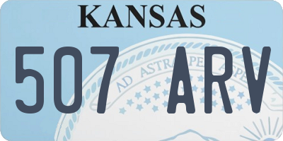 KS license plate 507ARV