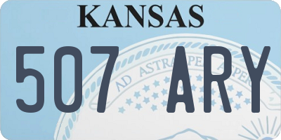 KS license plate 507ARY