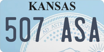 KS license plate 507ASA