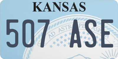 KS license plate 507ASE