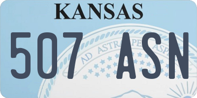 KS license plate 507ASN