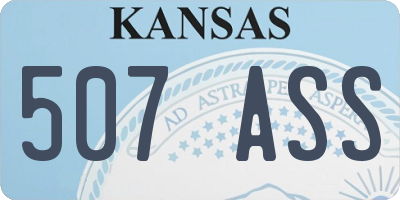 KS license plate 507ASS