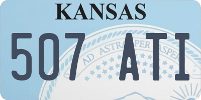 KS license plate 507ATI