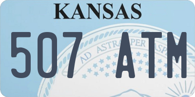 KS license plate 507ATM