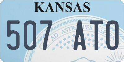 KS license plate 507ATO