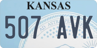KS license plate 507AVK