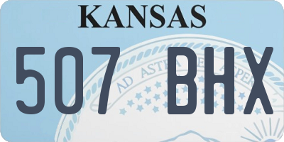 KS license plate 507BHX
