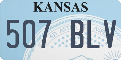 KS license plate 507BLV
