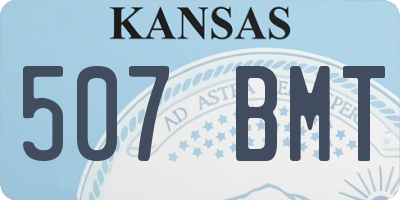 KS license plate 507BMT