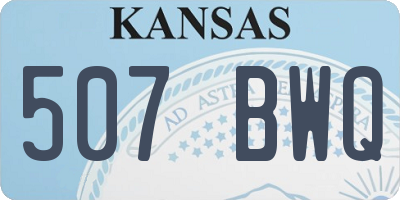 KS license plate 507BWQ