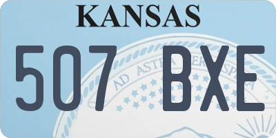 KS license plate 507BXE