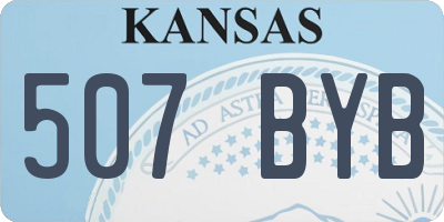 KS license plate 507BYB