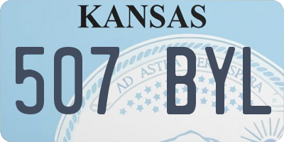 KS license plate 507BYL