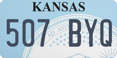 KS license plate 507BYQ