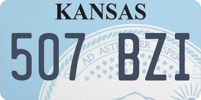 KS license plate 507BZI