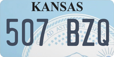 KS license plate 507BZQ