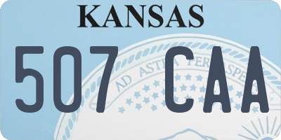 KS license plate 507CAA