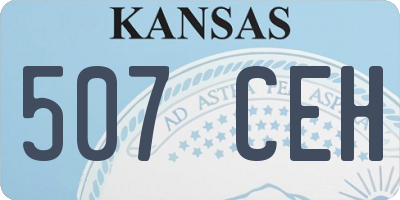 KS license plate 507CEH