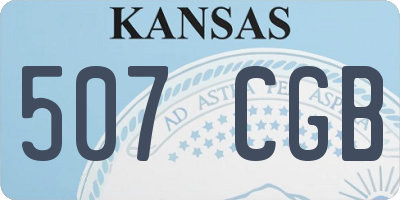 KS license plate 507CGB