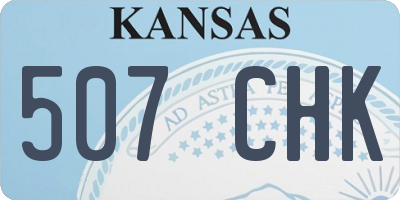 KS license plate 507CHK