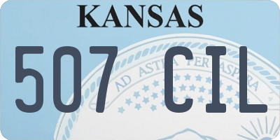 KS license plate 507CIL