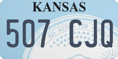 KS license plate 507CJQ