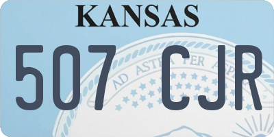 KS license plate 507CJR