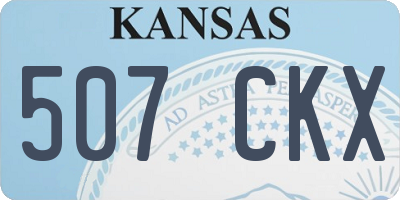 KS license plate 507CKX