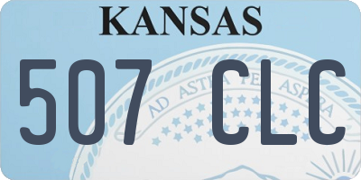 KS license plate 507CLC