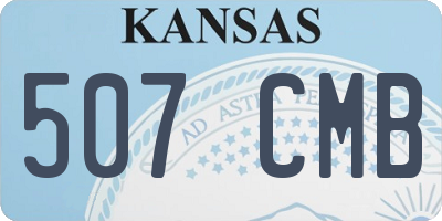 KS license plate 507CMB