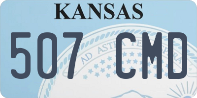 KS license plate 507CMD