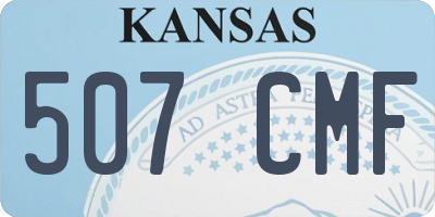 KS license plate 507CMF