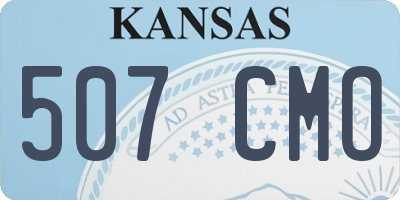 KS license plate 507CMO
