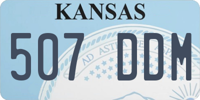 KS license plate 507DDM